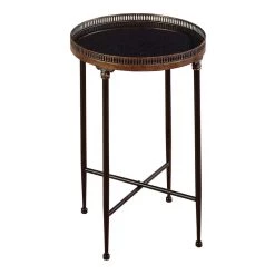 Best reviews of ⌛ 2ft. Black Iron Traditional Accent Table by Ivory and Iris 😀