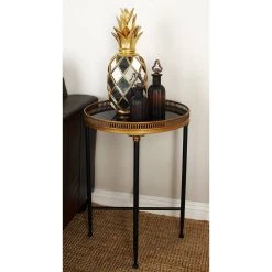 Best reviews of ⌛ 2ft. Black Iron Traditional Accent Table by Ivory and Iris 😀 -Cheap Ivory and Iris Store D305343S 4