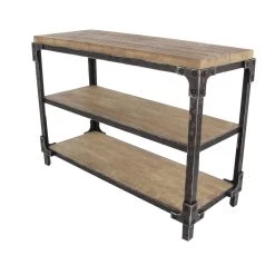 Discount π 4ft. Brown Industrial Wood Console Table by Ivory and Iris β¨ 10 Discount π 4ft. Brown Industrial Wood Console Table by Ivory and Iris β¨ -Cheap Ivory and Iris Store D305344S 3