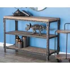Discount π 4ft. Brown Industrial Wood Console Table by Ivory and Iris β¨ 15 Discount π 4ft. Brown Industrial Wood Console Table by Ivory and Iris β¨ -Cheap Ivory and Iris Store D305344S 8