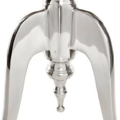 Promo 🥰 22'' Silver Aluminum Traditional Accent Table by Ivory and Iris 👏 -Cheap Ivory and Iris Store D305348S 6