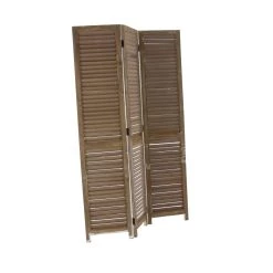 Best Sale 🎉 Cream Wood Farmhouse Room Divider Screen by Ivory and Iris 🤩 -Cheap Ivory and Iris Store D305350S 8