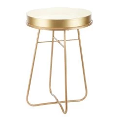 Top 10 🥰 2ft. White Glam Metal Accent Table by Ivory and Iris 🛒