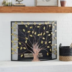 Hot Sale 😉 Metal Farmhouse Fireplace Screen by Ivory and Iris 😀 -Cheap Ivory and Iris Store D305359S 11