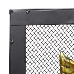 Hot Sale 😉 Metal Farmhouse Fireplace Screen by Ivory and Iris 😀 -Cheap Ivory and Iris Store D305359S 5