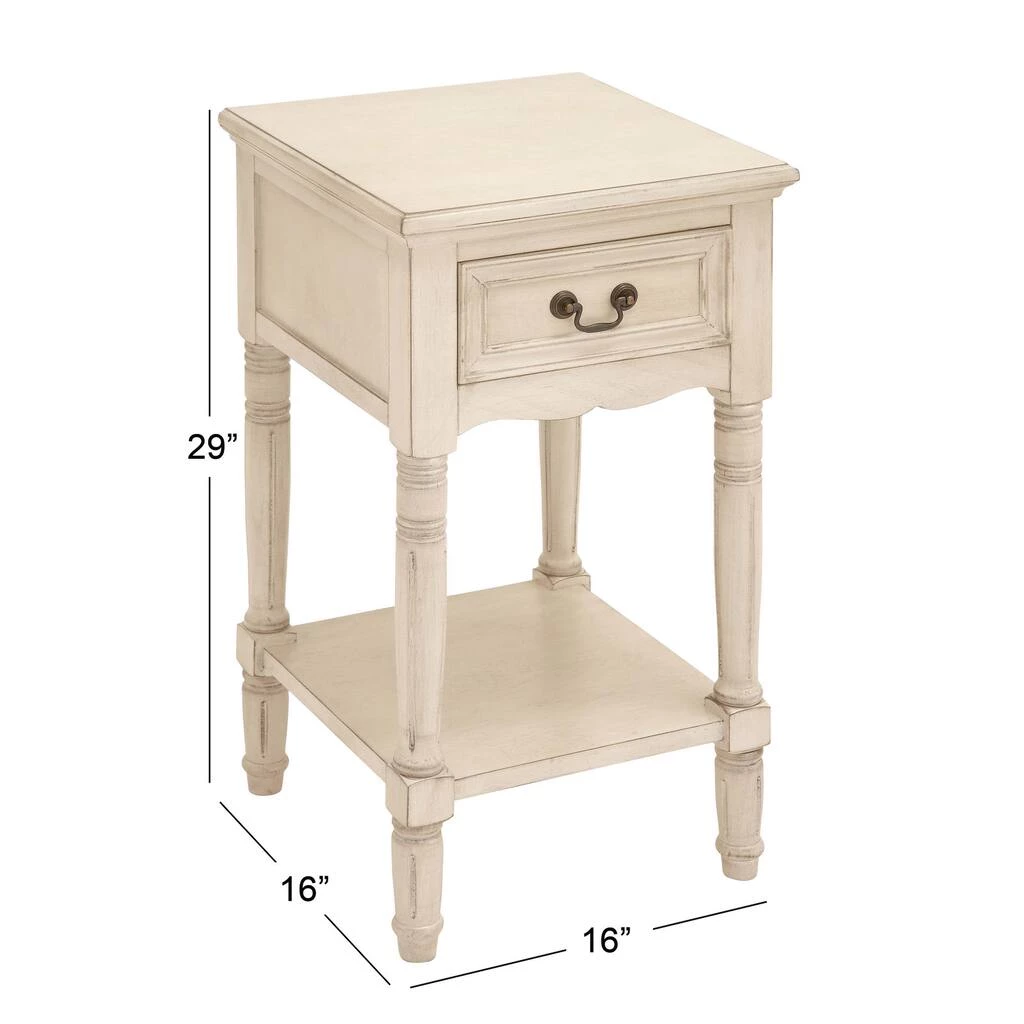 Best reviews of 𧨠2.5ft. Cream Wood Traditional Accent Table by Ivory and Iris π 4 Best reviews of 𧨠2.5ft. Cream Wood Traditional Accent Table by Ivory and Iris π - Image 4