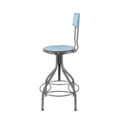 Best deal 🤩 41" Distressed Aqua & Gray Iron Vintage Bar Chair by Ivory and Iris ✔️ 11 Best deal 🤩 41" Distressed Aqua & Gray Iron Vintage Bar Chair by Ivory and Iris ✔️ -Cheap Ivory and Iris Store D305370S 4