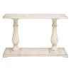 Best reviews of ✨ 4ft. White Farmhouse Wood Console Table by Ivory and Iris ⭐