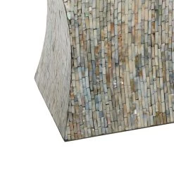 Best reviews of 🧨 19'' Mussel Shells and Wood Contemporary Accent Table by Ivory and Iris ⭐ -Cheap Ivory and Iris Store D305389S 4