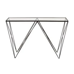Discount 🎉 3ft. Black Modern Metal Console Table by Ivory and Iris 💯