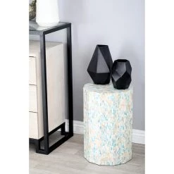 Flash Sale ✨ Multicolor Mussel Shells & Wood Contemporary Accent Table by Ivory and Iris 🥰 -Cheap Ivory and Iris Store D305410S 5