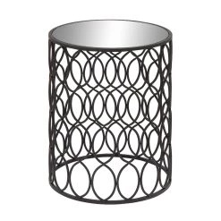 Cheap 😀 Black Contemporary Metal Accent Table by Ivory and Iris 🔥