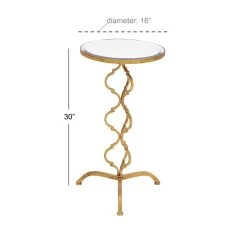 Wholesale 🔥 30" Gold Glam Metal Accent Table by Ivory and Iris 😍 -Cheap Ivory and Iris Store D305459S 7