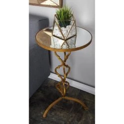 Wholesale 🔥 30" Gold Glam Metal Accent Table by Ivory and Iris 😍 -Cheap Ivory and Iris Store D305459S 8