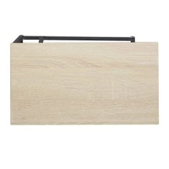 Budget 😍 Black Iron & Wood Contemporary Accent Table by Ivory and Iris 😀 -Cheap Ivory and Iris Store D305469S 8