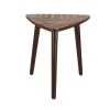 Promo 👍 Dark Brown Mango Wood Modern Accent Table by Ivory and Iris ⭐