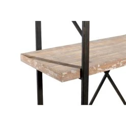 Wholesale 😉 Brown Wood & Metal Industrial Shelving Unit by Ivory and Iris 🎁 -Cheap Ivory and Iris Store D317195S 4