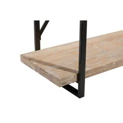 Wholesale 😉 Brown Wood & Metal Industrial Shelving Unit by Ivory and Iris 🎁 -Cheap Ivory and Iris Store D317195S 5