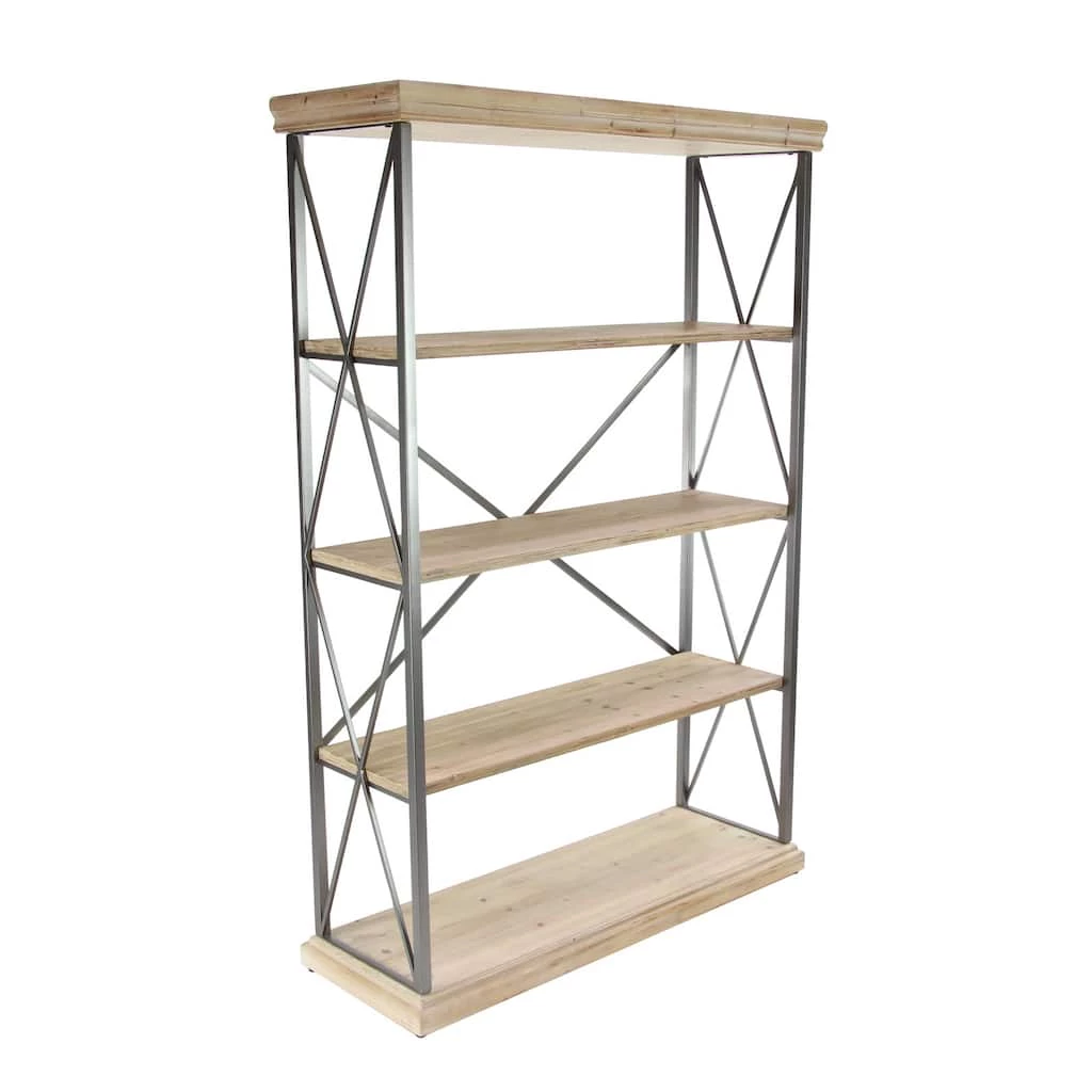 Best Sale π Brown Wood Industrial Shelving Unit by Ivory and Iris 𧨠1 Best Sale π Brown Wood Industrial Shelving Unit by Ivory and Iris π§¨