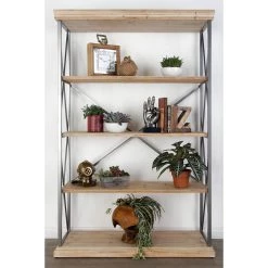 Best Sale π Brown Wood Industrial Shelving Unit by Ivory and Iris 𧨠11 Best Sale π Brown Wood Industrial Shelving Unit by Ivory and Iris 𧨠-Cheap Ivory and Iris Store D317220S 6