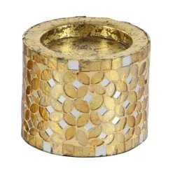 Budget 🌟 Gold Metal Glam Candle Holder Set by Ivory and Iris ⌛ -Cheap Ivory and Iris Store D329661S 3