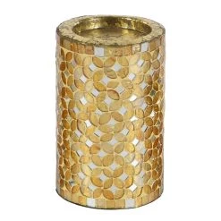 Budget 🌟 Gold Metal Glam Candle Holder Set by Ivory and Iris ⌛ -Cheap Ivory and Iris Store D329661S 4