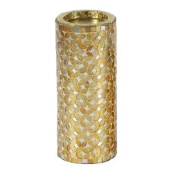 Budget 🌟 Gold Metal Glam Candle Holder Set by Ivory and Iris ⌛ -Cheap Ivory and Iris Store D329661S 5