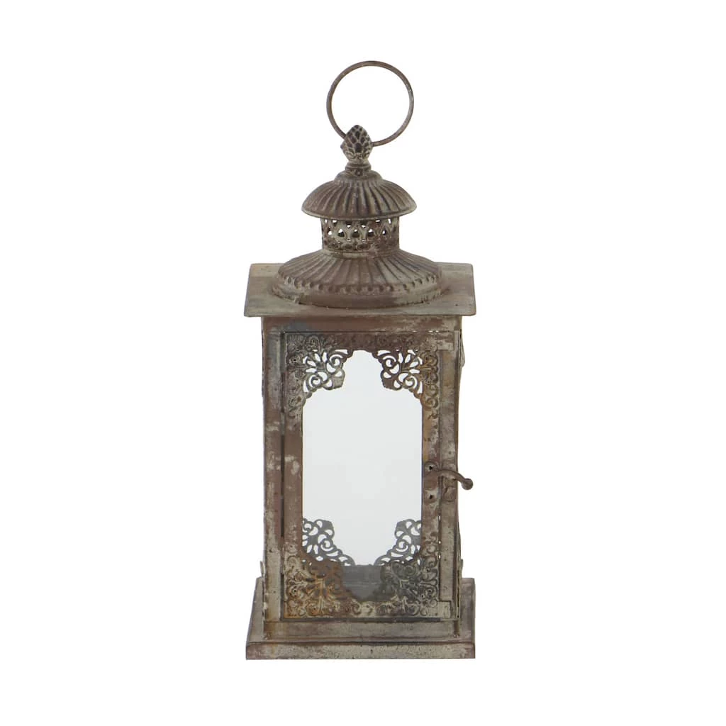 Coupon π 13" Gray Iron Vintage Candle Holder Lantern by Ivory and Iris π€© 2 Coupon π 13" Gray Iron Vintage Candle Holder Lantern by Ivory and Iris π€© - Image 2