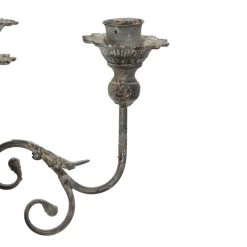 Discount 🔔 19" Gray Iron Vintage Candlestick Holders by Ivory and Iris ⌛ -Cheap Ivory and Iris Store D329666S 4