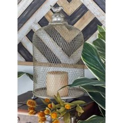 Best deal 😍 Silver Metal Contemporary Lantern Set, 17" & 12" by Ivory and Iris 💯 -Cheap Ivory and Iris Store D329667S 7