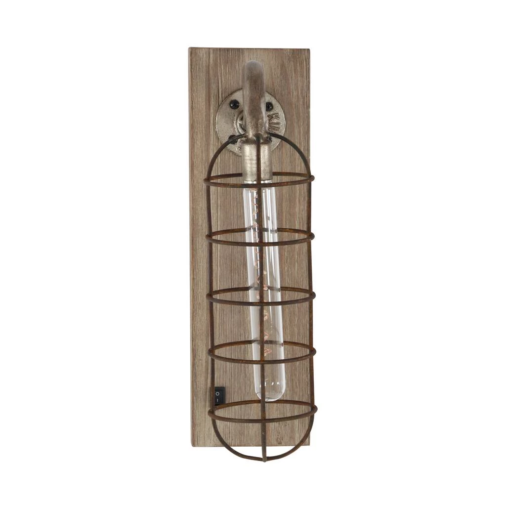 Wholesale π 15" Brown Iron Industrial LED Wall Sconce by Ivory and Iris π 4 Wholesale π 15" Brown Iron Industrial LED Wall Sconce by Ivory and Iris π - Image 4