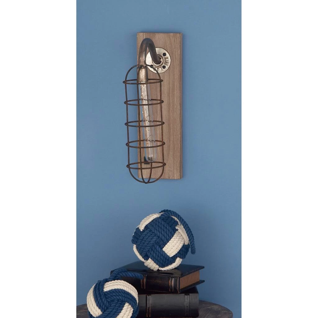 Wholesale π 15" Brown Iron Industrial LED Wall Sconce by Ivory and Iris π 9 Wholesale π 15" Brown Iron Industrial LED Wall Sconce by Ivory and Iris π - Image 9