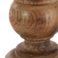 Discount ❤️ Mango Wood Traditional Candle Holder Set by Ivory and Iris 😉 -Cheap Ivory and Iris Store D329683S 6