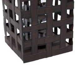 Promo 🔥 20" Black Iron Industrial Candle Holder Lantern by Ivory and Iris ✨ -Cheap Ivory and Iris Store D329690S 6