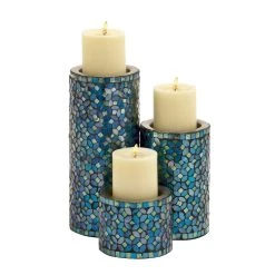 Top 10 β¨ Turquoise Metal Glam Candle Holder Set by Ivory and Iris π