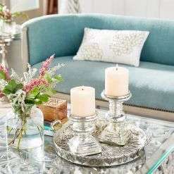 Top 10 ⌛ Silver Glass Traditional Candle Holder Set, 2ct. by Ivory and Iris 🌟 -Cheap Ivory and Iris Store D329712S 8
