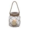 Budget 😀 8" Glass Coastal Candle Holder Lantern by Ivory and Iris 😀