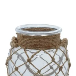 Budget 😀 8" Glass Coastal Candle Holder Lantern by Ivory and Iris 😀 -Cheap Ivory and Iris Store D329713S 4
