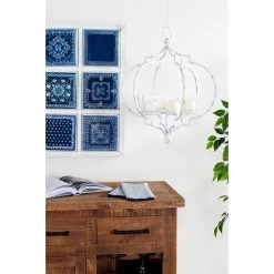 New π 19'' White Iron Farmhouse Hanging Candle Holder by Ivory and Iris β 9 New π 19'' White Iron Farmhouse Hanging Candle Holder by Ivory and Iris β -Cheap Ivory and Iris Store D329722S 5