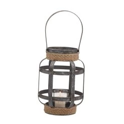 Best reviews of 🎁 12" Gray Iron Industrial Candle Holder Lantern by Ivory and Iris 💯