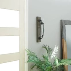 Promo ❤️ 20" Black Iron Industrial LED Wall Sconce by Ivory and Iris ⭐ -Cheap Ivory and Iris Store D329736S 10