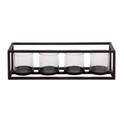Outlet β€οΈ 18'' Black Iron Contemporary Votive Candle Holder by Ivory and Iris π