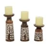 Best reviews of ✨ Brown Mango Wood Natural Candle Holder Set, 3ct. by Ivory and Iris 😀