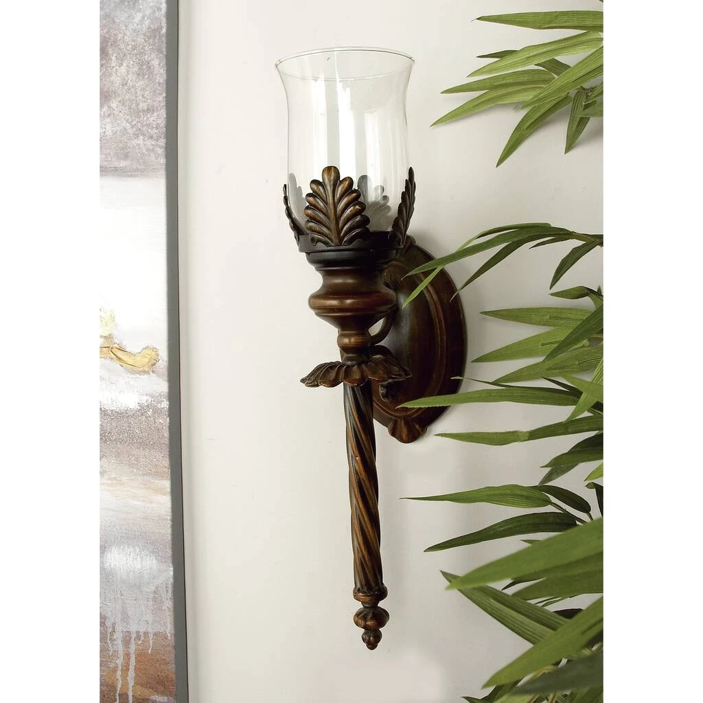Top 10 π 18'' Brown Glass Traditional Candle Wall Sconce by Ivory and Iris π 5 Top 10 π 18'' Brown Glass Traditional Candle Wall Sconce by Ivory and Iris π - Image 5