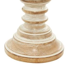Best reviews of 👏 6'' Light Brown Mango Wood Traditional Candle Holder, 2ct. by Ivory and Iris 🤩 -Cheap Ivory and Iris Store D329766S 4
