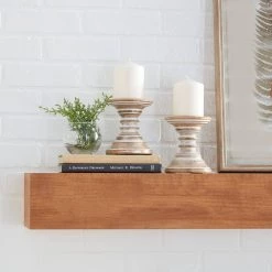 Best reviews of 👏 6'' Light Brown Mango Wood Traditional Candle Holder, 2ct. by Ivory and Iris 🤩 -Cheap Ivory and Iris Store D329766S 7