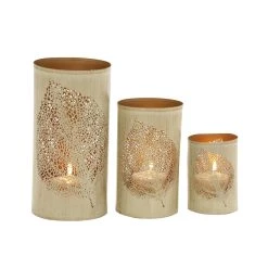 Deals 😀 Set of 3 Metal Eclectic Lantern, 6", 9", 12 by Ivory and Iris ✔️