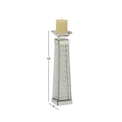 Top 10 🥰 18" Clear Glass Glam Candle Holder by Ivory and Iris 🎉 -Cheap Ivory and Iris Store D329796S 5