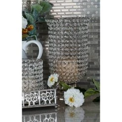 New ✨ 14" Clear Aluminum Glam Candle Holder by Ivory and Iris 👍 -Cheap Ivory and Iris Store D329806S 5