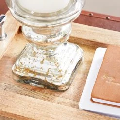 Cheapest 🌟 16" Silver Glass Traditional Candle Holder by Ivory and Iris ✔️ -Cheap Ivory and Iris Store D329822S 7